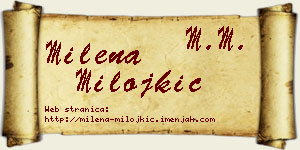 Milena Milojkić vizit kartica